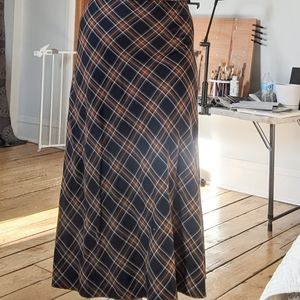plus size checkered skirt